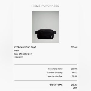 Lululemon belt bag